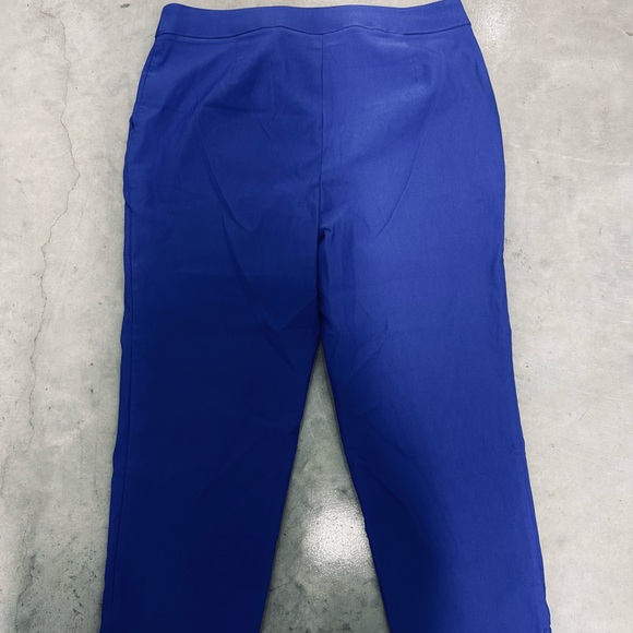 Rafaella Women’s Dazzling Blue Stretch Capri Pants Size 12 - Picture 4 of 8